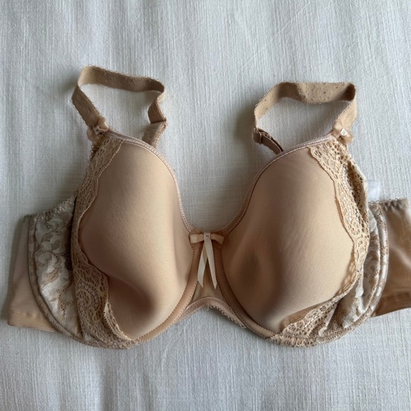Elomi EL8740 NUE Beige Lace Padded Underwire Bra Size 40DD / 90G - Picture 1 of 6
